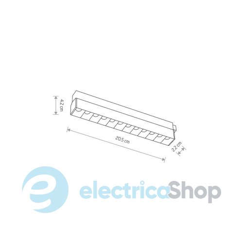 Магнітний трековий світильник Nowodvorski LVM FOCUS LED 9W 11632