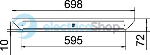 Крышка Т-образного соединения лотка 600мм, FS (18-22 мкм) OBO 6042413