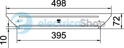 Крышка Т-образного соединения лотка 400мм, DD OBO 6042439