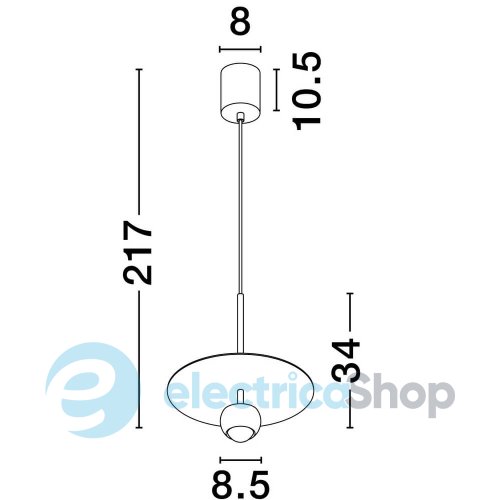 Подвесной светильник EDEM 9870046 Nova Luce