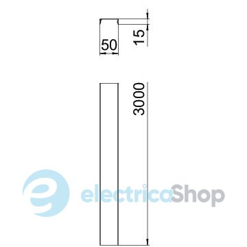 Кришка DGRR для дротяного лотка 50х3000х0,75 мм, FT (40-60 мкм) OBO 6001820