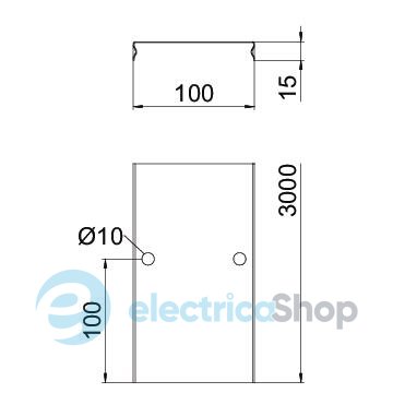 Кришка DGRR для дротяного лотка 100х3000х0,75 мм, FT (40-60 мкм) OBO 6001822