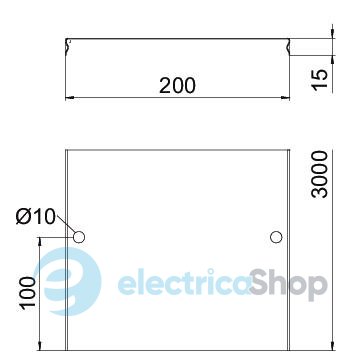 Крышка DGRR для проволочного лотка 200х3000х0,75 мм, FT (40-60 мкм) OBO 6001826