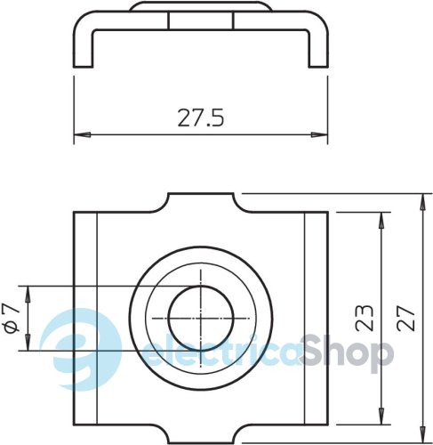 Притискна пластина для дротяного лотка, G (2,5-10 мкм) OBO 6016674
