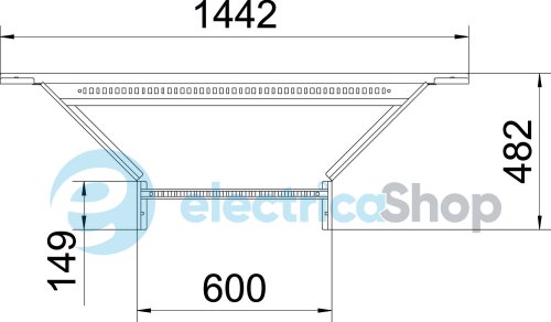 Т-образное соединение, 60х600мм, FT (40-60 мкм) OBO 6225878