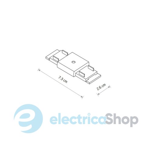 З'єднувач прямий лінійний Nowodvorski ULTRA THIN UT-LVM STRAIGHT CONNECTOR 11322