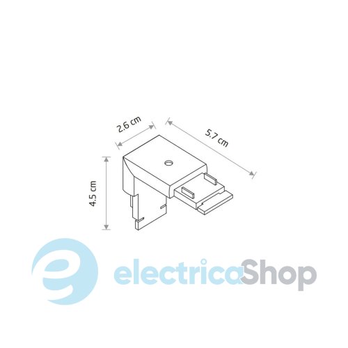 З'єднувач кутовий накладний Nowodvorski ULTRA THIN UT-LVM VERTICAL CONNECTOR 11326