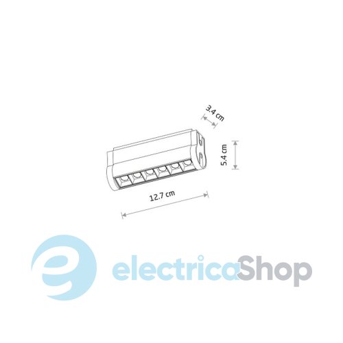 Магнитный трековый светильник Nowodvorski ULTRA THIN UT-LVM FOCUS SWING LED 6W 3000K 11310