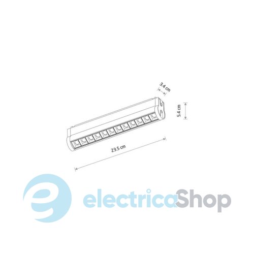 Магнитный трековый светильник Nowodvorski ULTRA THIN UT-LVM FOCUS SWING LED 12W 3000K 11311
