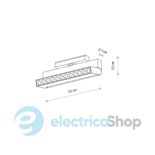 Магнитный трековый светильник Nowodvorski ULTRA THIN UT-LVM FOCUS OUT LED 12W 3000K 11313