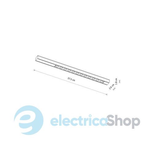 Магнітний трековий світильник Nowodvorski ULTRA THIN UT-LVM FOCUS LED 12W 3000K 11305
