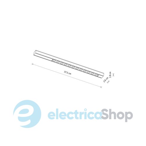 Магнітний трековий світильник Nowodvorski ULTRA THIN UT-LVM FOCUS LED 12W 4000K 11331