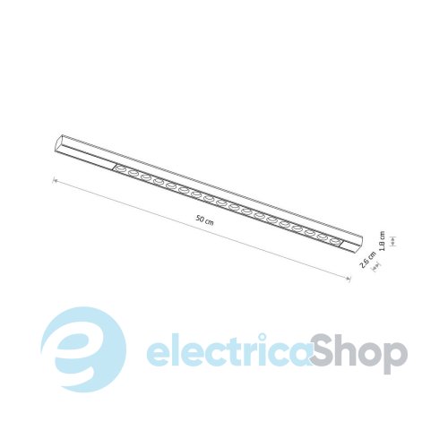 Магнітний трековий світильник Nowodvorski ULTRA THIN UT-LVM FOCUS LED 18W 4000K 11332