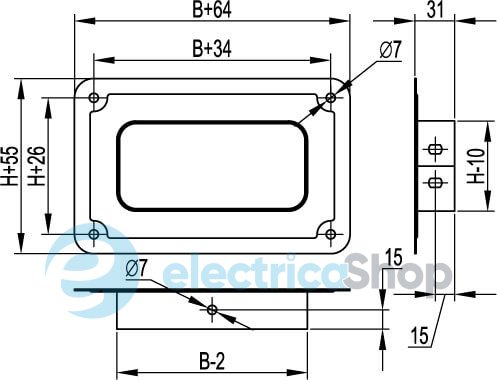 Фланец соединительный FR 80x400, ДКС 37436 (Сендзимира)