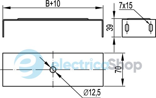 Направляющая SPC под лоток с основанием B 200, ДКС BMT1020 (Сендзимира)