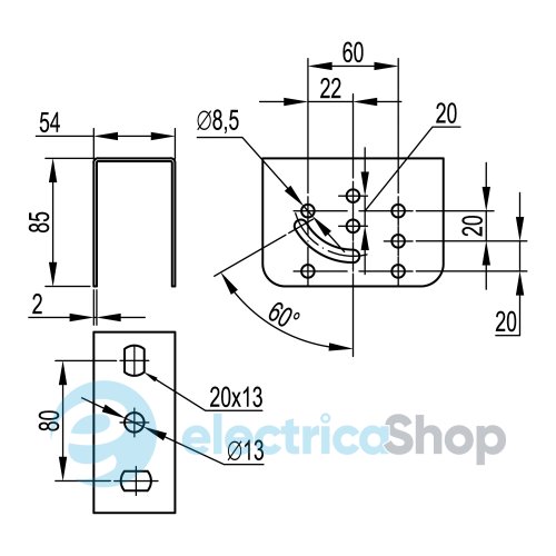 Кріплення до стелі SML, ДКС BSV2901 (Сендзіміра)