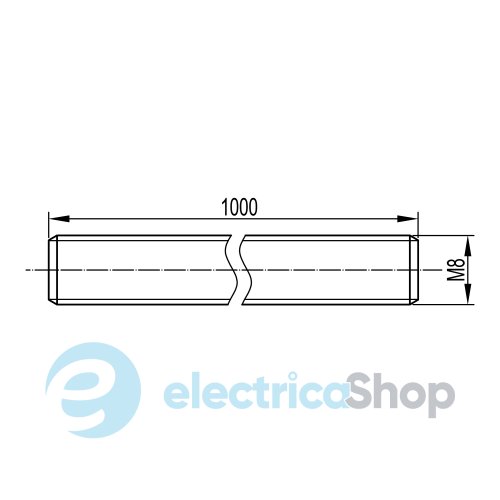 Шпилька М8х1000 ДКС CM200801