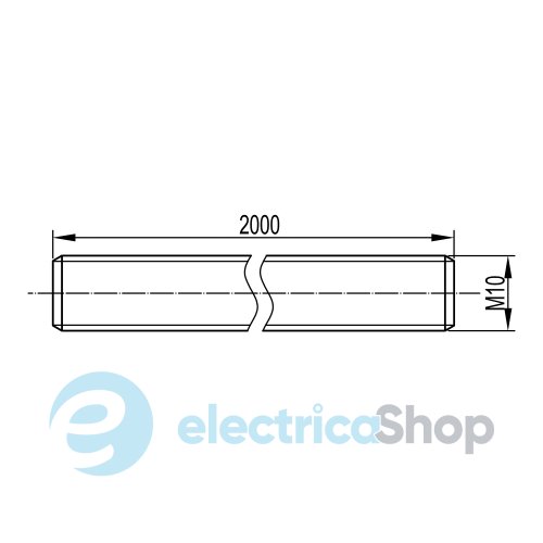 Шпилька М10x2000 ДКС CM201002