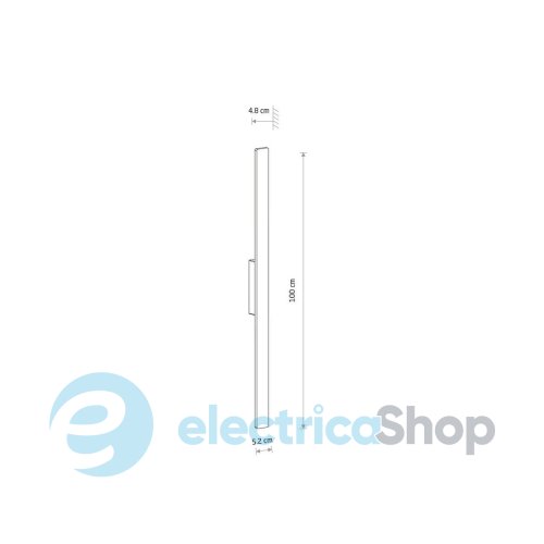 Вуличний настінний світильник Nowodvorski DEMI LED M 18W 3000K 1200Lm IP54 11555