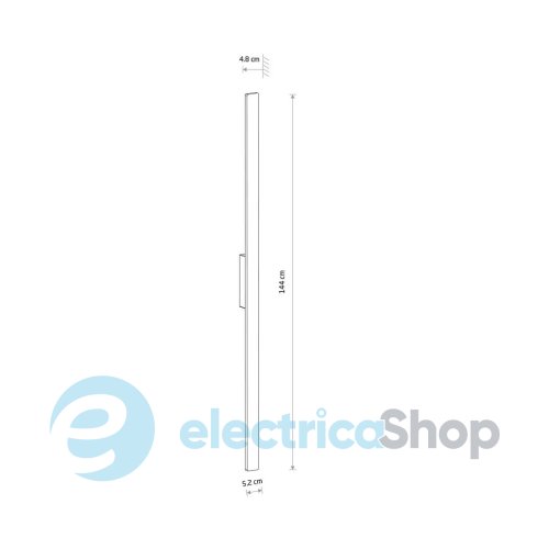 Вуличний настінний світильник Nowodvorski DEMI LED L 24W 3000K 1500Lm IP54 11561