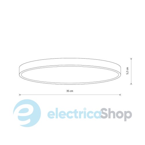 Потолочный светильник Nowodvorski DENIA LED M 24W 3000K 2050Lm 11756