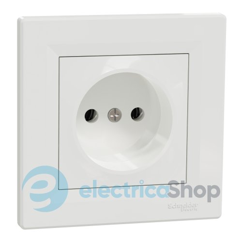 Розетка без заземляющего контакта Asfora, (белая) EPH3000121