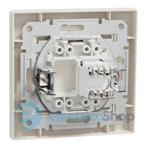 Розетка компьютерная RJ45 кат.5е UTP Asfora Schneider Electric EPH4300123 крем