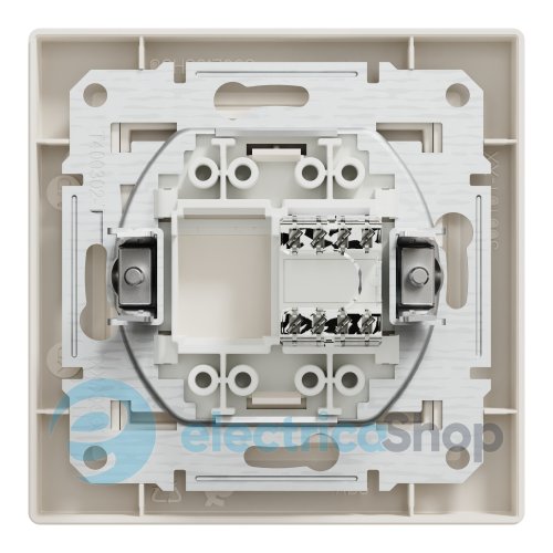 Розетка компьютерная RJ45 кат.5е UTP Asfora Schneider Electric EPH4300123 крем