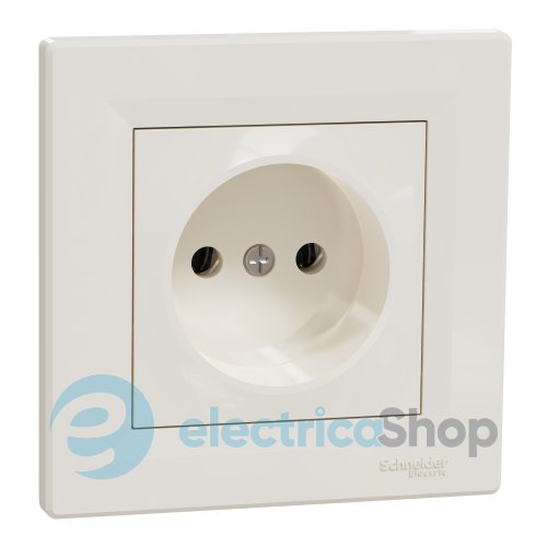 Розетка без заземляющего контакта Asfora, (крем) EPH3000123