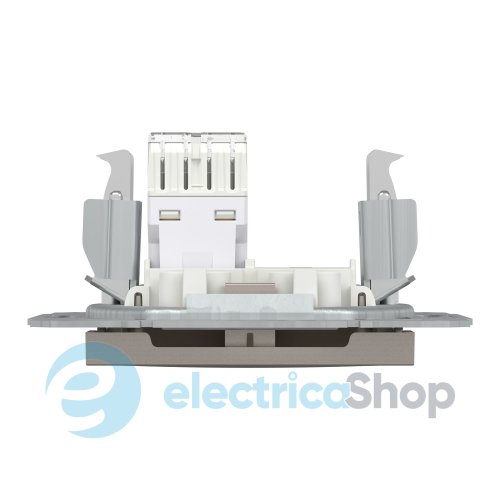 Розетка компьютерная RJ45 кат.5е UTP Asfora, (цвет бронза) EPH4300169