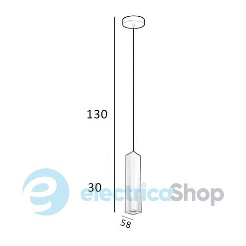 Подвесной светильник Italux Tecno PND-37492-1-BK