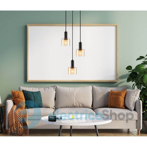 Подвесной светильник Italux Santia PND-65342-3A-BK+AMB