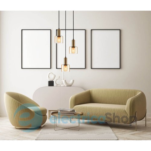 Подвесной светильник Italux Santia PND-65342-3A-BRO+AMB