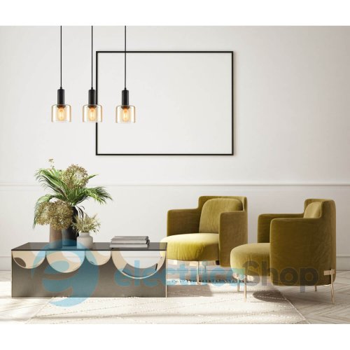 Подвесной светильник Italux Santia PND-65342-3-BK+AMB
