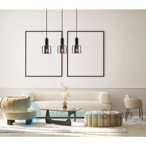 Подвесной светильник Italux Santia PND-65342-3-BK+SG