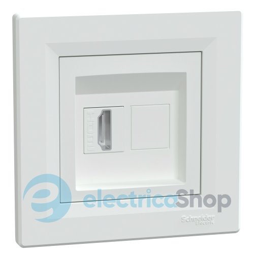Розетка с разъемом HDMI Asfora Schneider Electric EPH4500121, белая