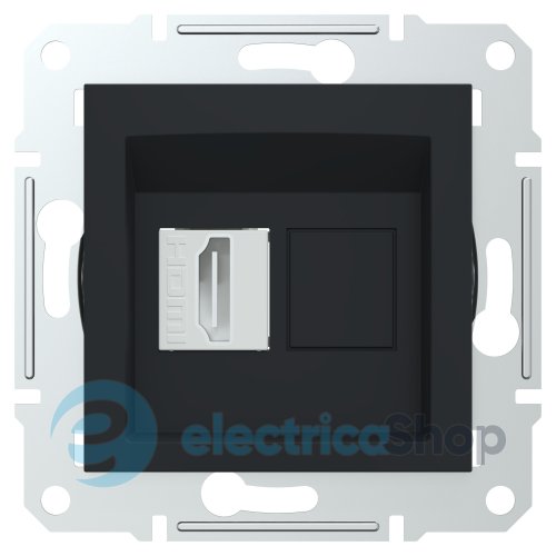 Розетка с разъемом HDMI Asfora Schneider Electric EPH4500171, антрацит