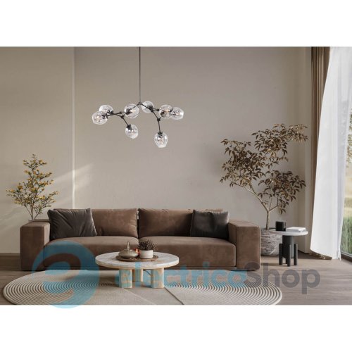 Люстра Italux Ferral PND-75075-8-BK-SG