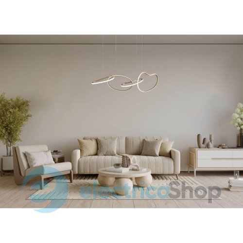 Люстра Italux Fonte PND-22412-S4-GD