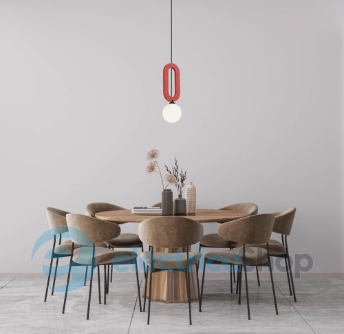 Підвісний світильник Italux Masso PND-59839-1-RED