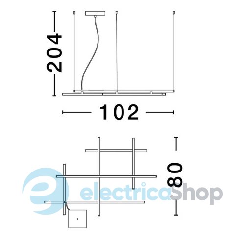 Подвесной светильник PACE 9002055 Nova Luce