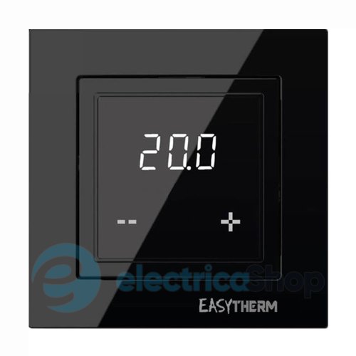Терморегулятор для теплого пола +5..+40° 16А/3200Вт IP21.Easytherm ET-35, черный