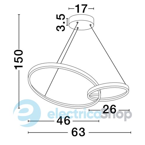 Подвесной светильник IMAR 9001108 Nova Luce