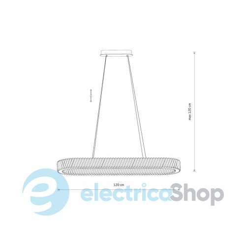 Люстра Nowodvorski Luxora Oval LED 40W 3000K 11707