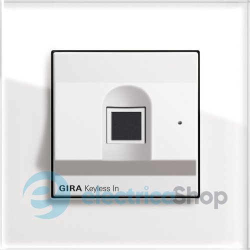 Биометрический замок System 55 Gira 261703, белый глянцевый