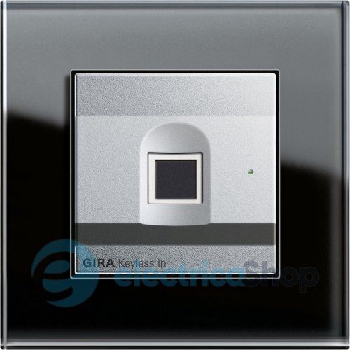 Биометрический замок System 55 Gira 261726, алюминий.