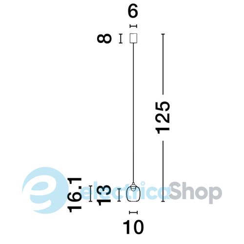 Подвесной светильник KITA 9236206 Nova Luce