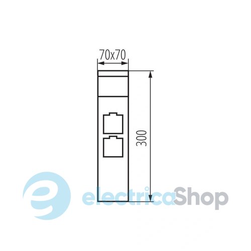 Стовпчик парковий з розеткою Kanlux Dasten IP44 38769