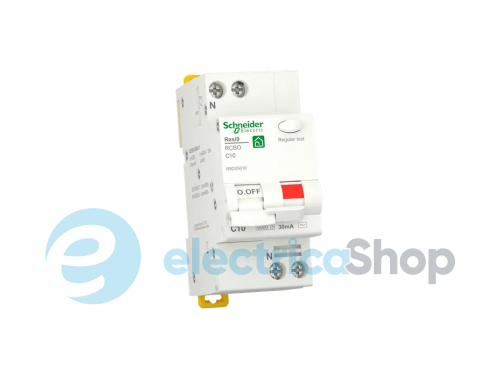 Диференціальний автомат 1P+N Resi9 Schneider Electric, крива С, 10А/0,03/AC