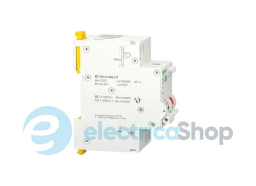 Диференціальний автомат 1P+N Resi9 Schneider Electric, крива С, 16А/0,01/A